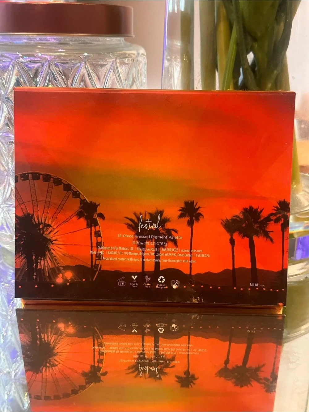 PÜR Festival 12 Shade Eyeshadow Palette NEW NWOB Vegan Cruelty Free Glam Summer